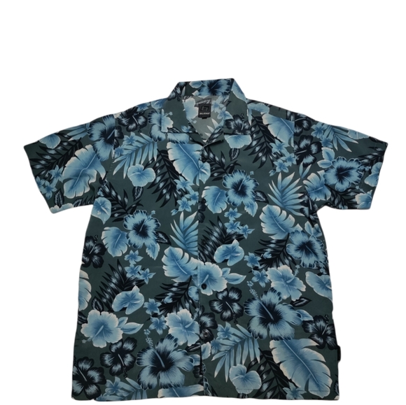 Blend Of America Men's Size L Hawaiian Shirt Floral Tropical Fresh - Picture 1 of 5